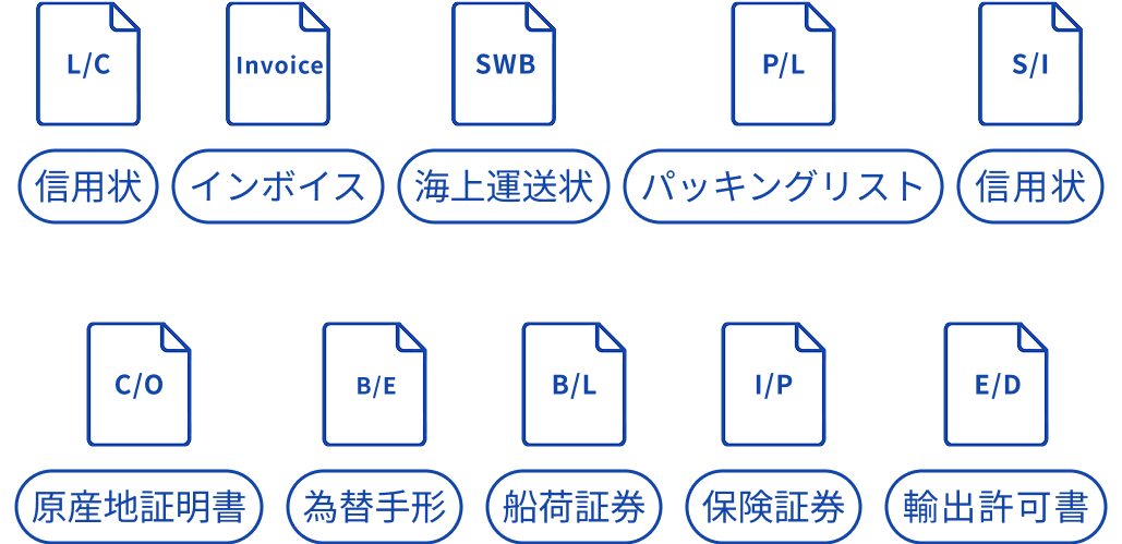 幅広い書類をカバー