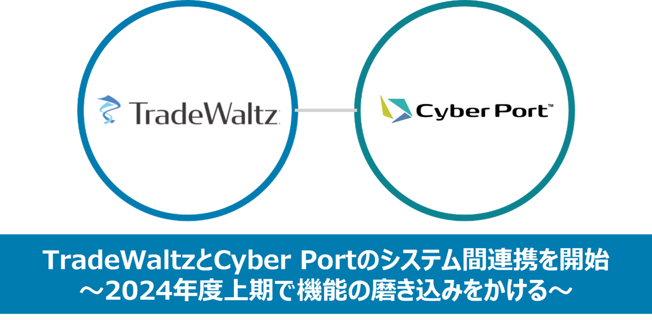 日本貿易プラットフォーム「TradeWaltz」と港湾電子化プラットフォーム「Cyber Port」のシステム間連携を開始~2024年度上期で機能の磨き込みをかける~