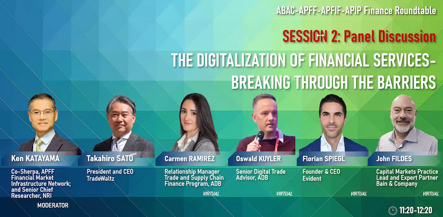 ABAC、APFF、APFIF、APIPの共催による「Hybrid Finance Roundtable」にトレードワルツが参加しました。