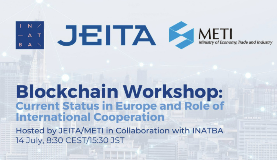 TradeWaltz Inc gave a speech at the workshop of INATBA, a blockchain standardization organization hosted by the EU.