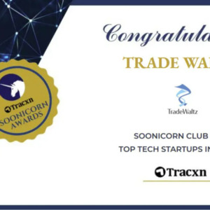 TradeWaltz Inc. was named by Tracxn, the global startup analysis company, as one of the 53 potential unicorn companies (minicorn) of the future.