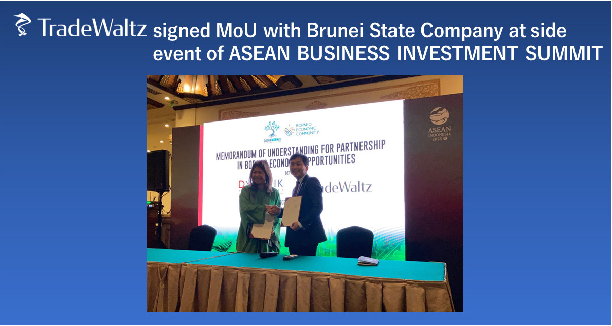 TradeWaltz signs MoU with Dynamik Technologies Brunei following announcement of ASEAN-Japan Economic Co-Creation Vision