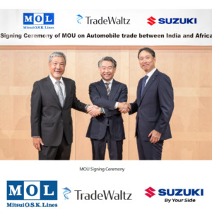MOL, TradeWaltz and Suzuki Sign MOU for Cooperation on the Collaboration  in Automobile Trade between India and Africa — MOU announced at the TICAD 9 —